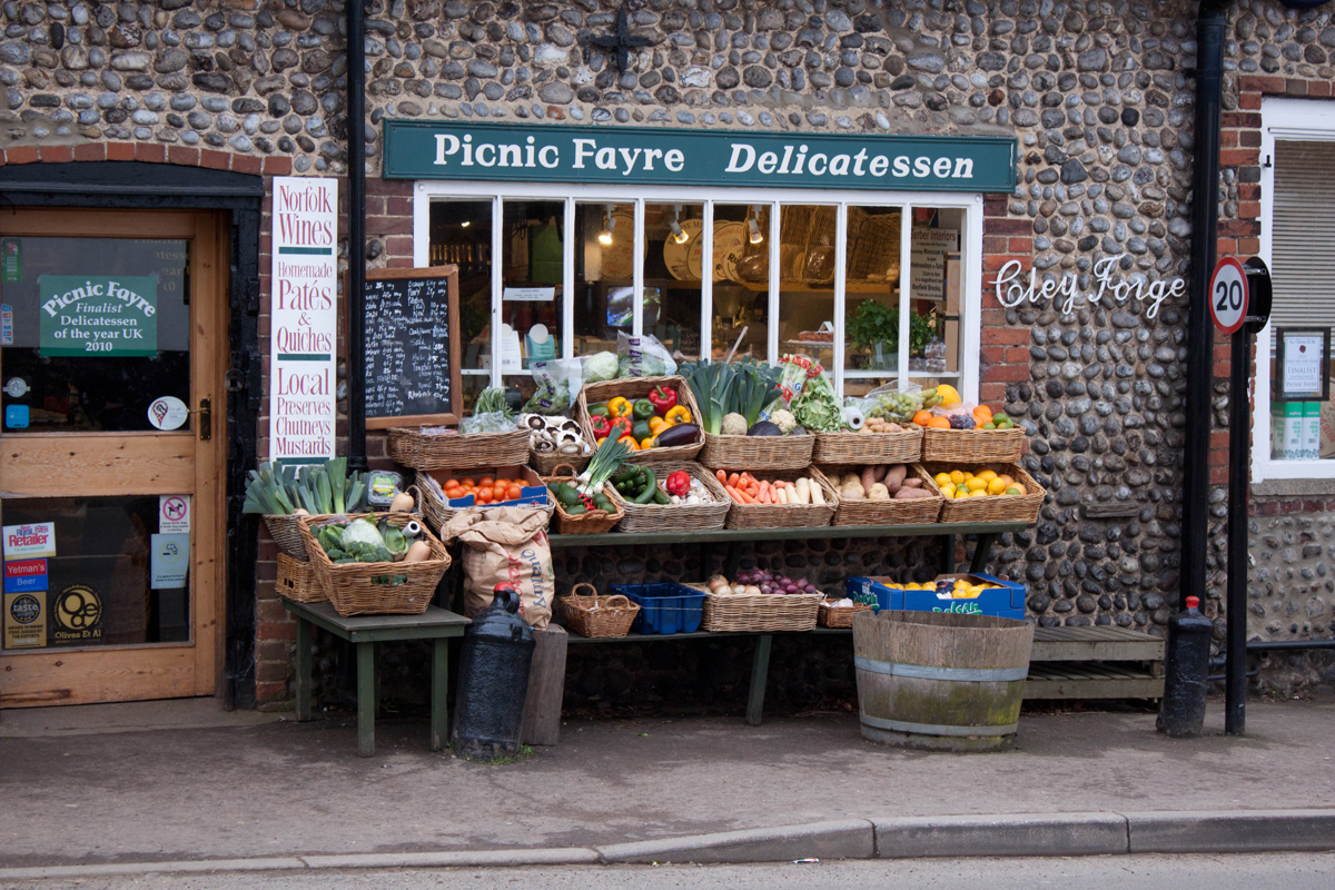 A local deli in Cley Oaktree Cottage